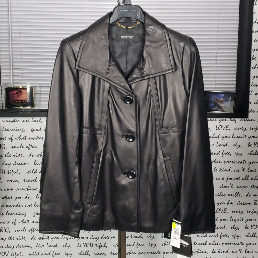💥NEW💥 Womans Ellen Tracy Soft Leather Jacket